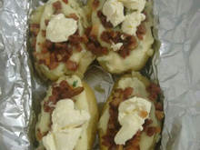 Batata recheada fácil