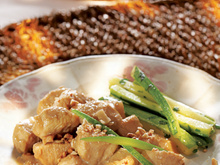 Frango ao coco e abobrinha