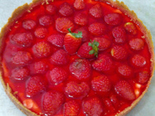 Torta de morango prática