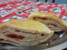 Joelho de presunto e queijo