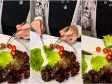 Afinal, cortar alface com a faca é falta de educação? Aprenda a fazer o pacote de folhas!