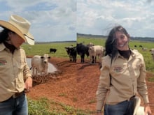 Aos 22 anos, Ana Castela é dona de fazenda de luxo no Mato Grosso do Sul, um refúgio em sua terra natal, com gado importado e três casas distribuídas pelo local