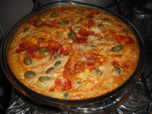 Frigideira de bacalhau com repolho