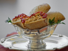 Pastel de frango assado