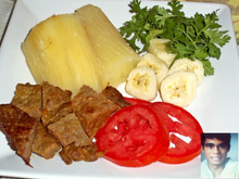 Carne de sol com macaxeira