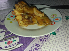 Bolo de banana da terra frita