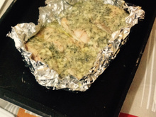 Salmão com gorgonzola