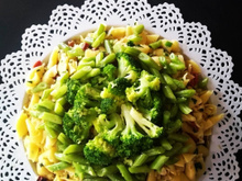 Macarrão com legumes