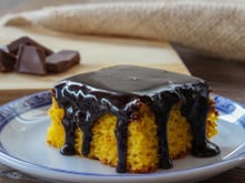 Bolo de cenoura na air fryer