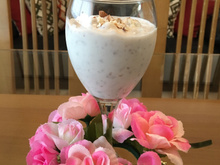 Canjica com amêndoas