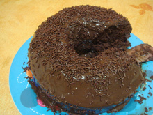 Bolo de chocolate rápido e maravilhoso