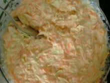 Salada de repolho com manga