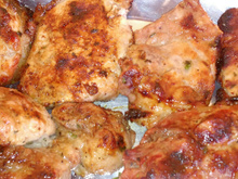 Costelinha de porco ao molho de mel