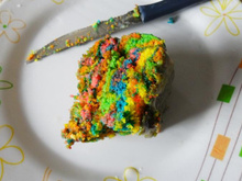 Bolo colorido