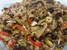 Antepasto de berinjela no microondas