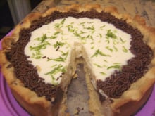 Torta de limão com chocolate da Dani