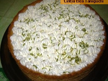 Torta com ganache e mousse de limão