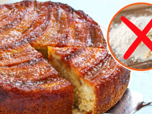 Bolo de banana molhadinho rápido e fácil SEM FARINHA DE TRIGO: não esqueça de usar a fruta bem madura na receita