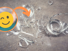 Com quantos anos você descobriu que esse item de lavanderia é a melhor maneira de limpar vidros quebrados