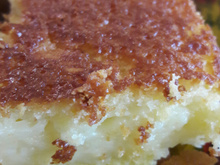 Bolo de fubá com creme