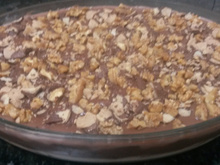 Pavê de nozes e bombom