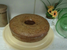 Bolo de banana com aveia
