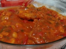 Merluza ao molho com camarão