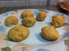 Bolinho de batata doce com frango