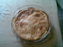 Torta de frango de liquidificador