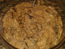 Recheio de doce de leite com ameixas