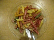 Macarrão com molho de requeijão