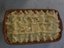 Falso escondidinho de frango