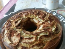 Bolo de maçã verde