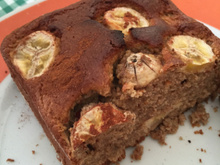 Bolo de banana integral