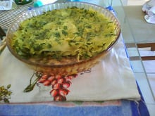 Lasanha verde e amarela