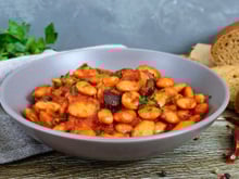 Feijão fava com açafrão