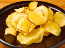 Chips de batata-doce na airfryer