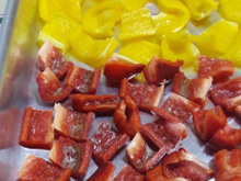Antepasto de pimentão vermelho assado