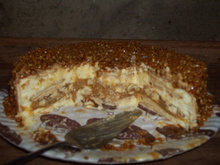 Pavê crocante de doce de leite