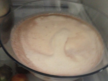 Creme bávaro com morangos