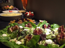 Salada de figo com mix de folhas