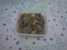 Carne de panela de pressão simples e prática