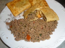 Recheio para pastel de carne