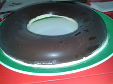 Sorvete de baunilha com chocolate