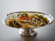 Salada de bacalhau e feijão fradinho