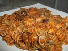 Macarrão ao molho de sardinha