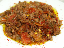 Carne moída a putanesca