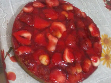 Torta de morango com chantilly