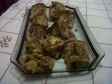 Rolinhos sucesso de banana