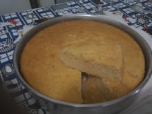 Bolo flor de laranja